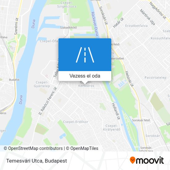 Temesvári Utca térkép