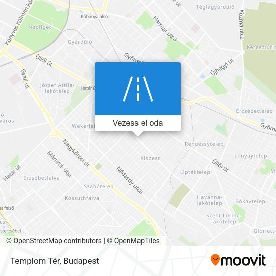 Templom Tér térkép