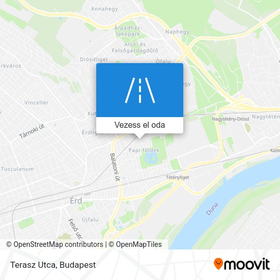 Terasz Utca térkép