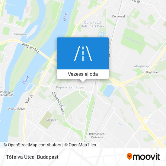 Tófalva Utca térkép