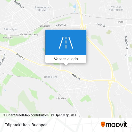 Tálpatak Utca térkép