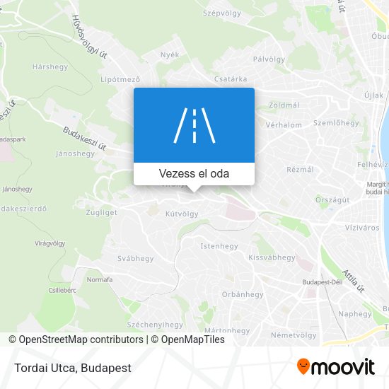 Tordai Utca térkép