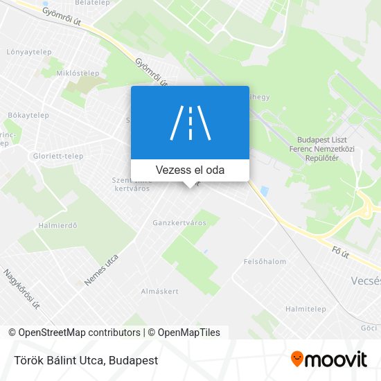 Török Bálint Utca térkép