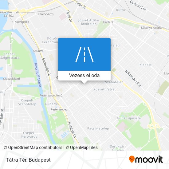 Tátra Tér térkép