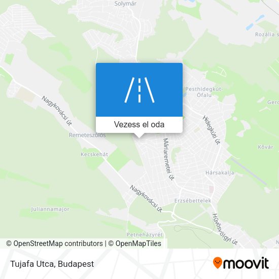 Tujafa Utca térkép
