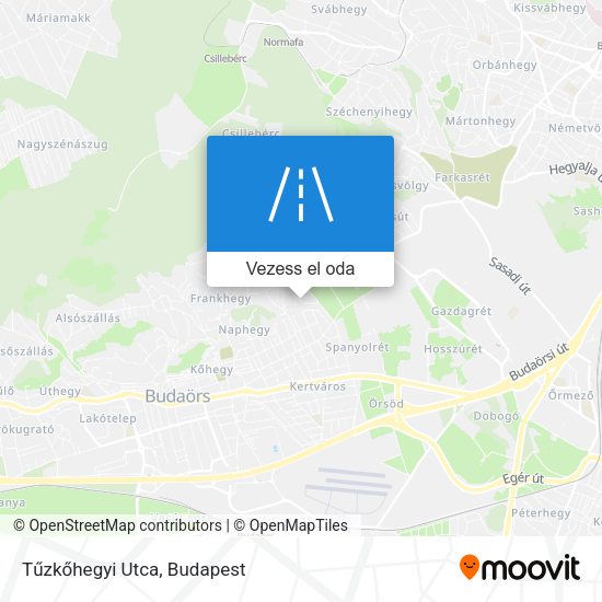 Tűzkőhegyi Utca térkép