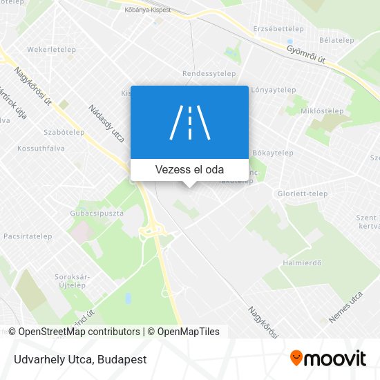 Udvarhely Utca térkép