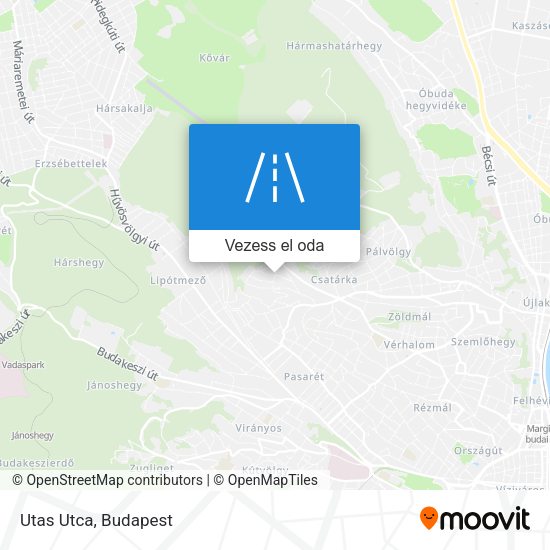 Utas Utca térkép
