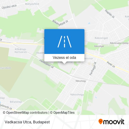 Vadkacsa Utca térkép