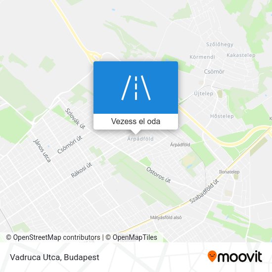 Vadruca Utca térkép