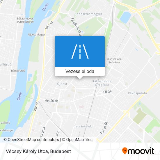 Vécsey Károly Utca térkép