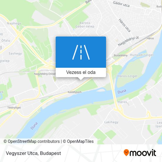Vegyszer Utca térkép