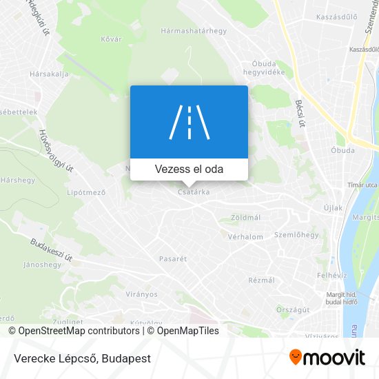 Verecke Lépcső térkép