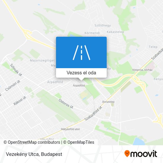 Vezekény Utca térkép