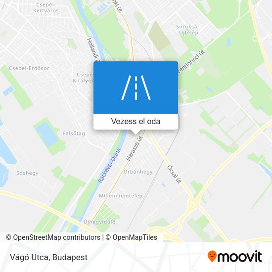 Vágó Utca térkép