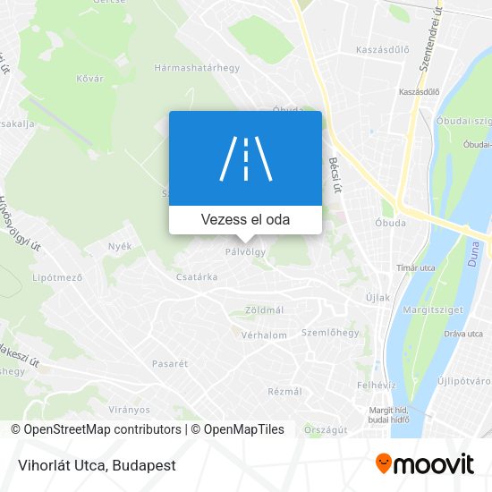 Vihorlát Utca térkép