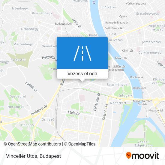 Vincellér Utca térkép