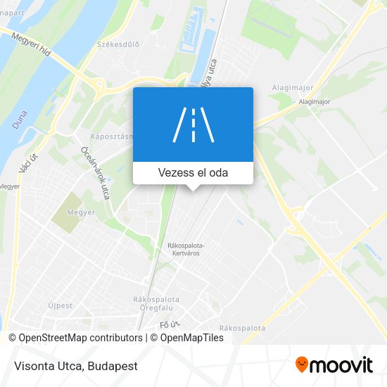 Visonta Utca térkép