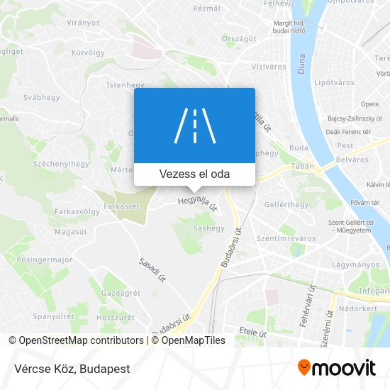 Vércse Köz térkép