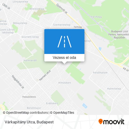 Várkapitány Utca térkép