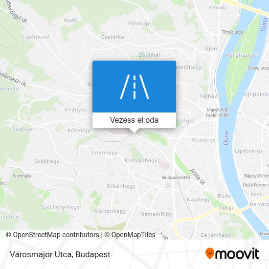 Városmajor Utca térkép