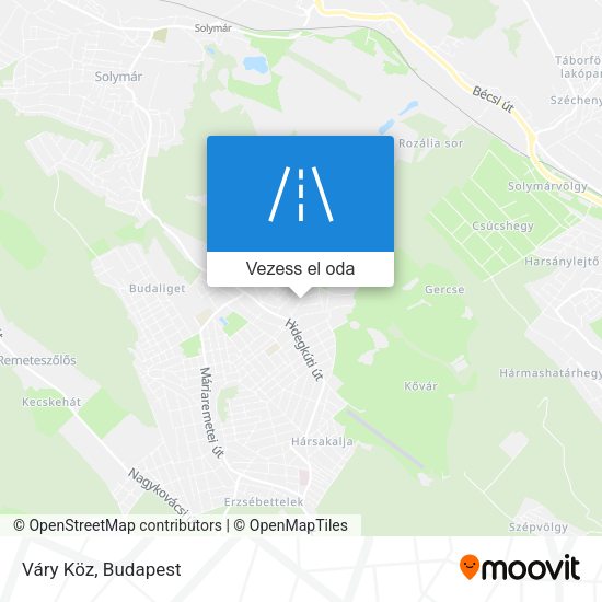 Váry Köz térkép