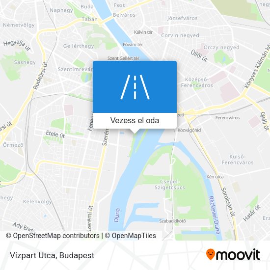 Vízpart Utca térkép