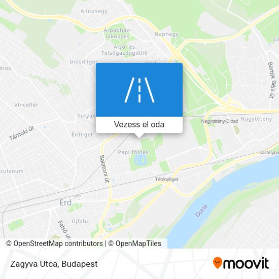 Zagyva Utca térkép