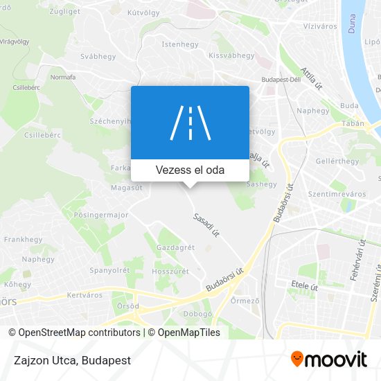 Zajzon Utca térkép