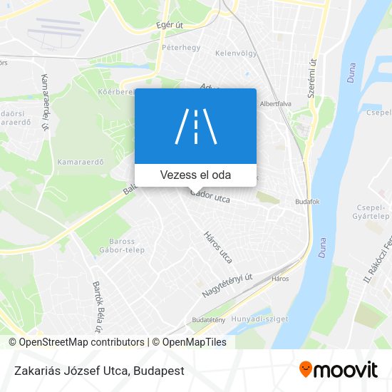 Zakariás József Utca térkép