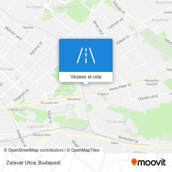 Zalavár Utca térkép