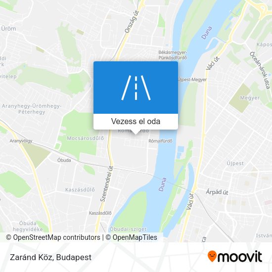 Zaránd Köz térkép