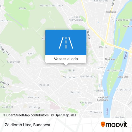 Zöldlomb Utca térkép
