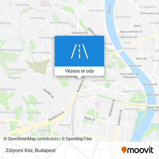 Zólyomi Köz térkép