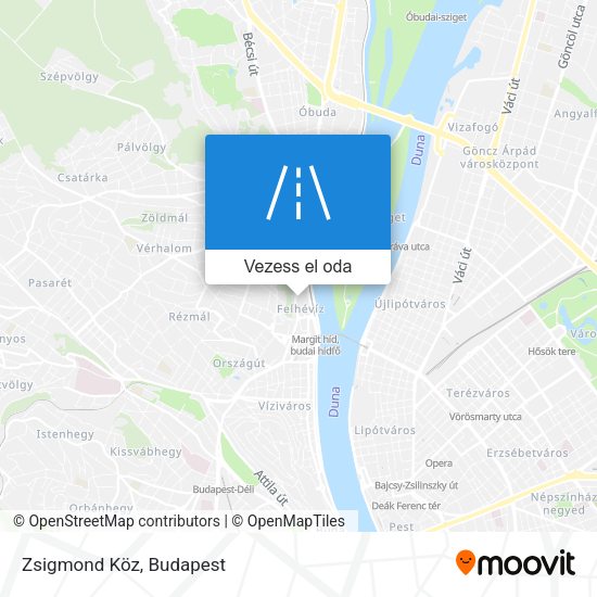 Zsigmond Köz térkép