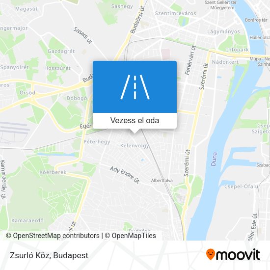 Zsurló Köz térkép