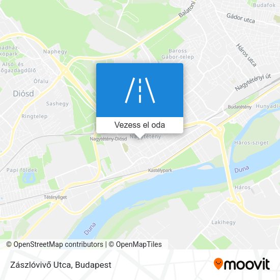 Zászlóvivő Utca térkép