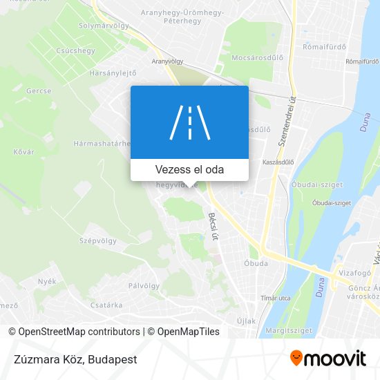 Zúzmara Köz térkép