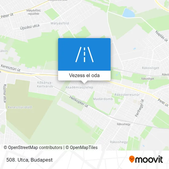 508. Utca térkép