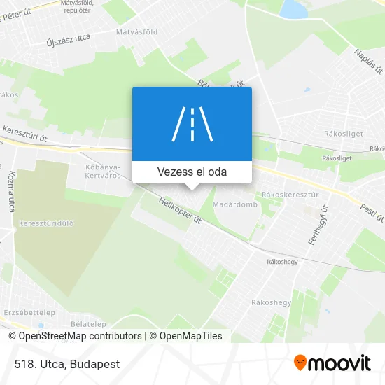 518. Utca térkép