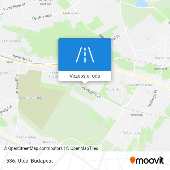 536. Utca térkép