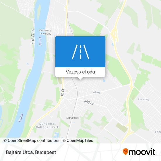 Bajtárs Utca térkép