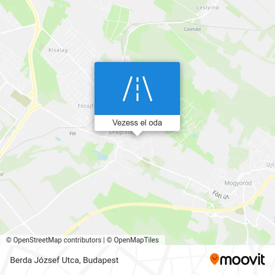 Berda József Utca térkép
