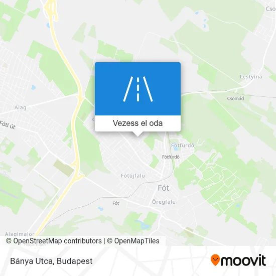 Bánya Utca térkép