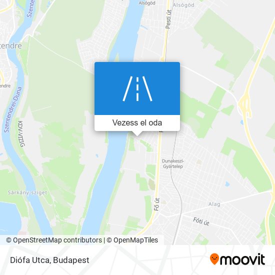 Diófa Utca térkép