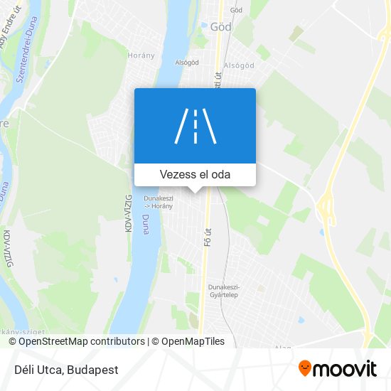 Déli Utca térkép
