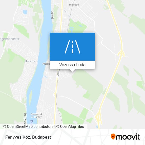 Fenyves Köz térkép