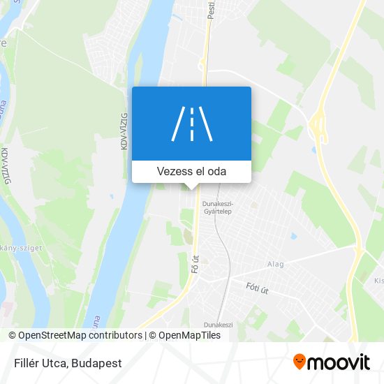 Fillér Utca térkép