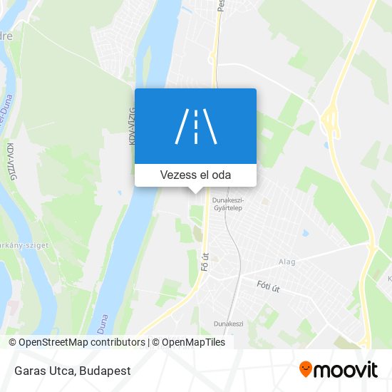 Garas Utca térkép