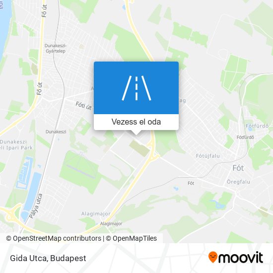 Gida Utca térkép